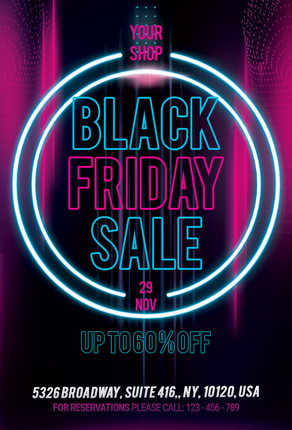 Black Friday Sale Flyers in Flyer Templates - product preview 2