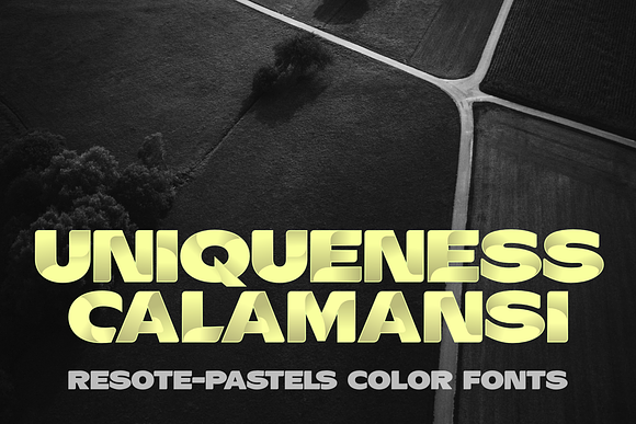 Color fonts ResotE-Pastels in Sans-Serif Fonts - product preview 3