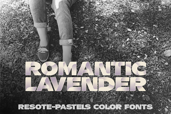 Color fonts ResotE-Pastels in Sans-Serif Fonts - product preview 5