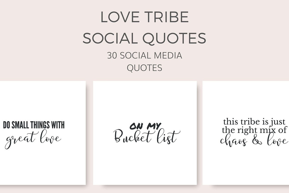 Love Tribe Social Quotes (30 Images) in Instagram Templates - product preview 8
