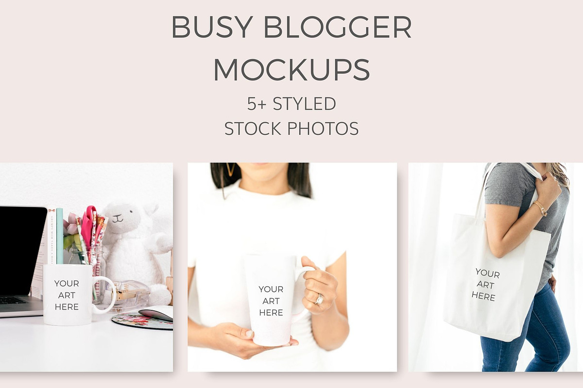 Busy Blogger Mockups (14 Images) in Mobile & Web Mockups - product preview 8