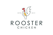 Rooster Outline logo
