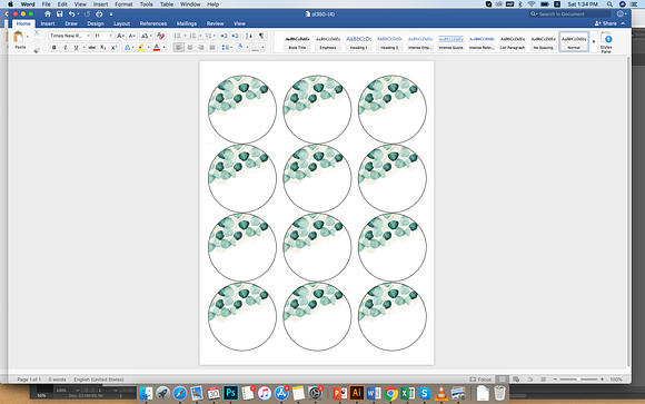 Blank Circle Labels with Leaf in Stationery Templates - product preview 1