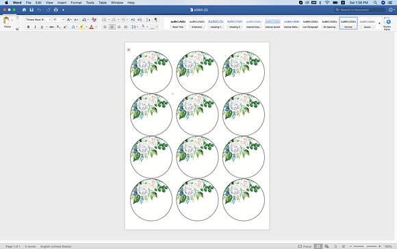 Blank Circle Labels with Leaf in Stationery Templates - product preview 3