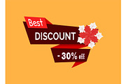 Best Discount 30 Percent Off Red