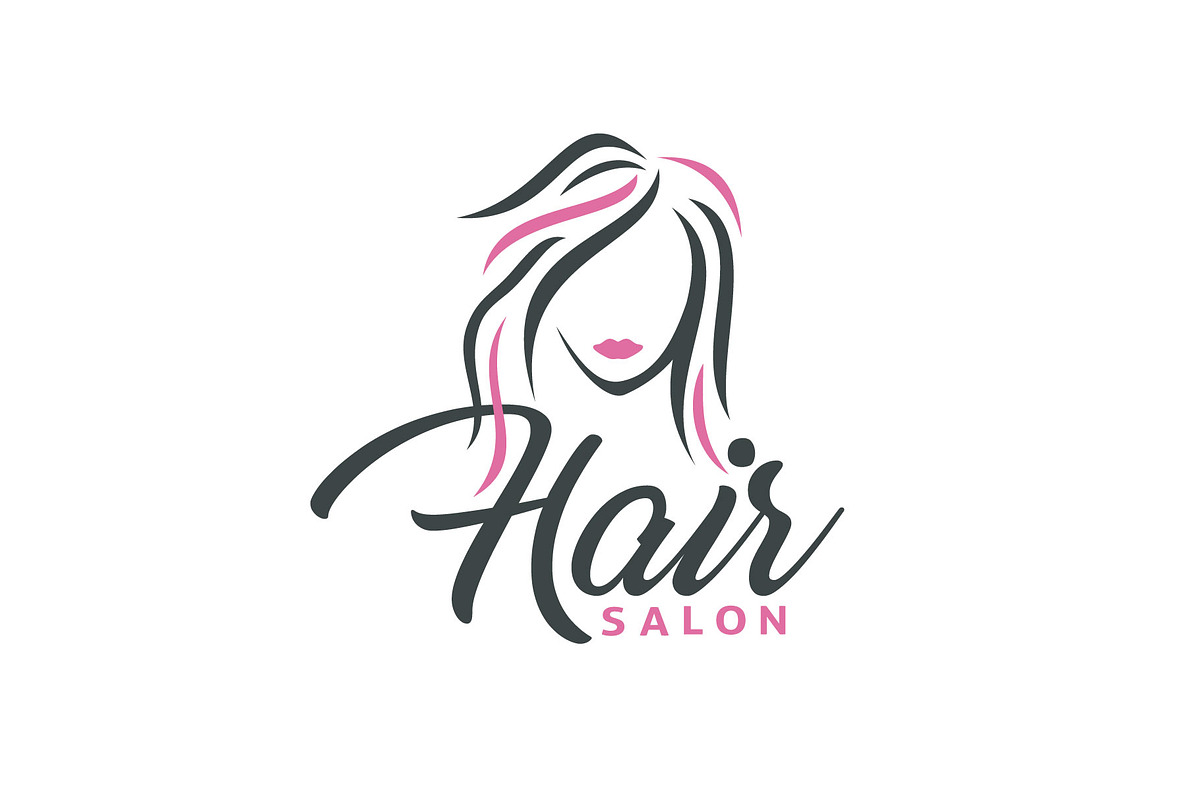 Illustration Hair For Salon Logo Creative Logo Templates