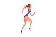 Young Woman Running, Professional