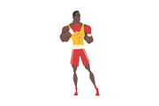 Male Boxer Character in Sports