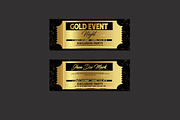 Golden Event Ticket