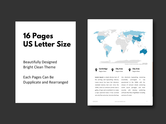 Business Report eBook 2020 Keynote in Brochure Templates - product preview 3