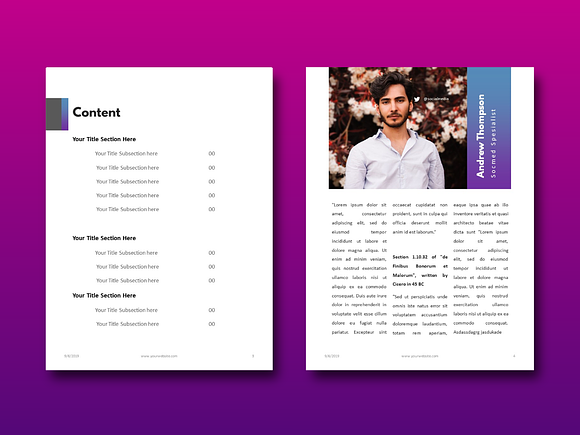 Social Media eBook Keynote Template in Brochure Templates - product preview 2