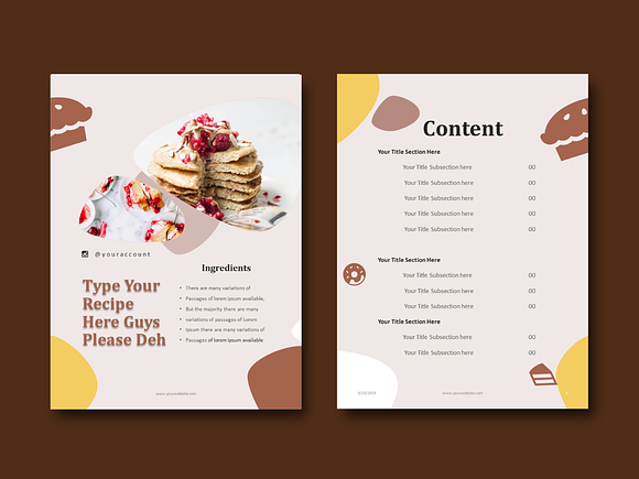 RecipeBook Template Cookbook Keynote in Brochure Templates - product preview 2