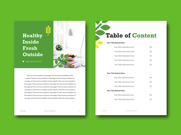 Recipe Book Template Cookbook Keynot in Brochure Templates - product preview 2