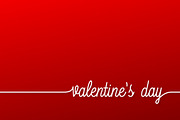 Valentines day banner.