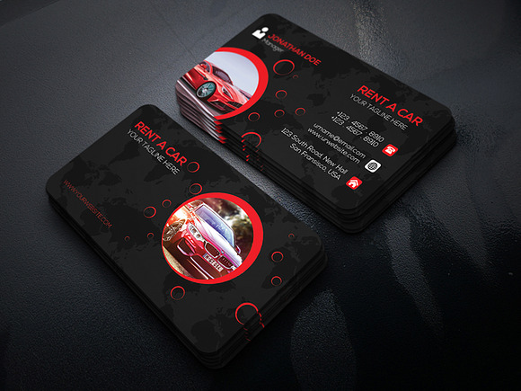Elegant Creative Business Card-04 in Business Card Templates - product preview 5