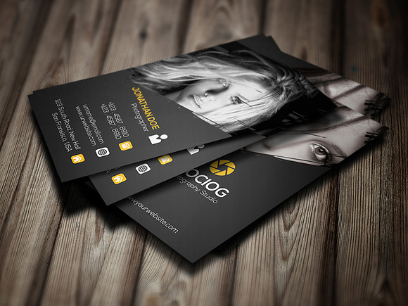 Photography Business card-02 in Business Card Templates - product preview 1