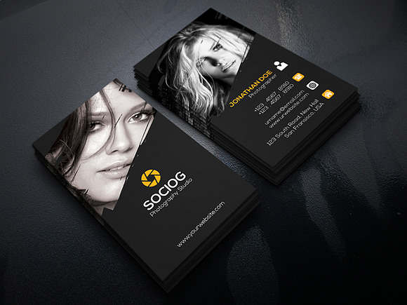 Photography Business card-02 in Business Card Templates - product preview 2