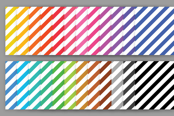 Rainbow Seamless Stripes Patterns