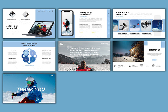 Ice Age-Snowboard PowerPoint in PowerPoint Templates - product preview 3