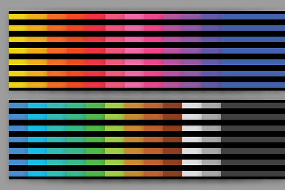 Black Rainbow Seamless Stripes in Patterns - product preview 2