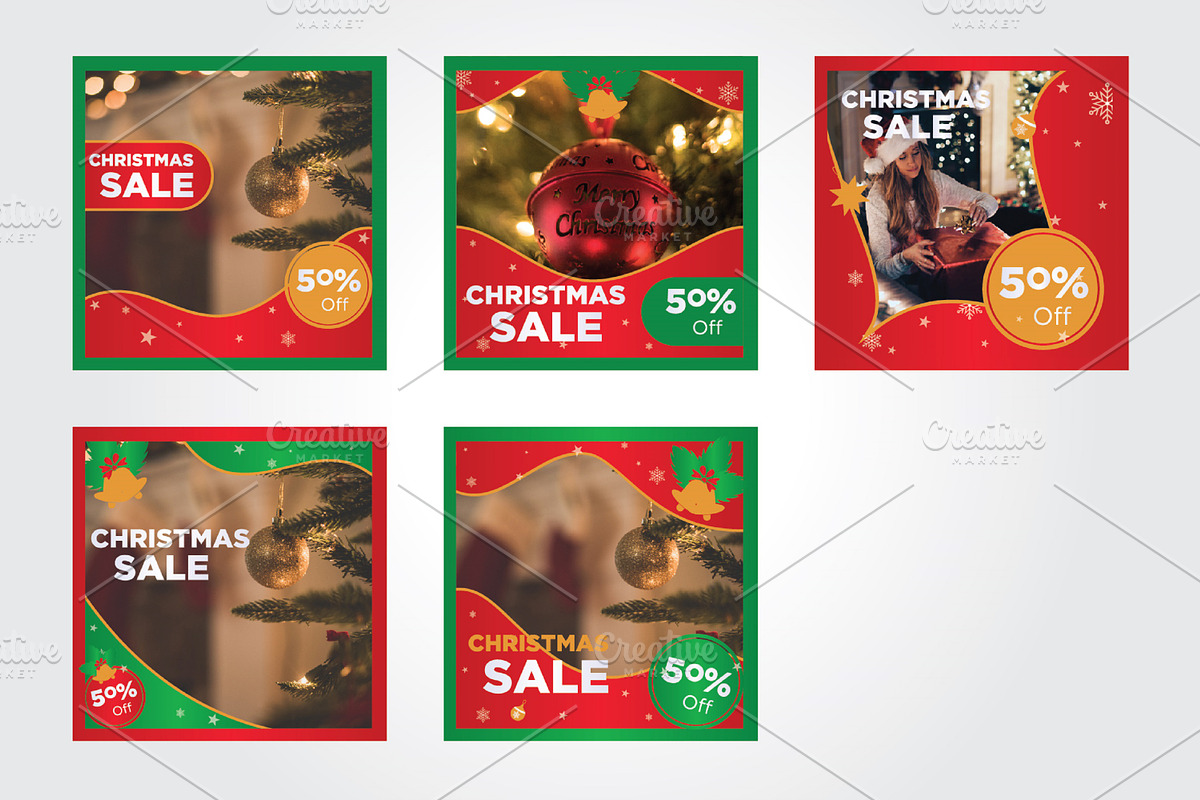Christmas Post for Instagram in Instagram Templates - product preview 8
