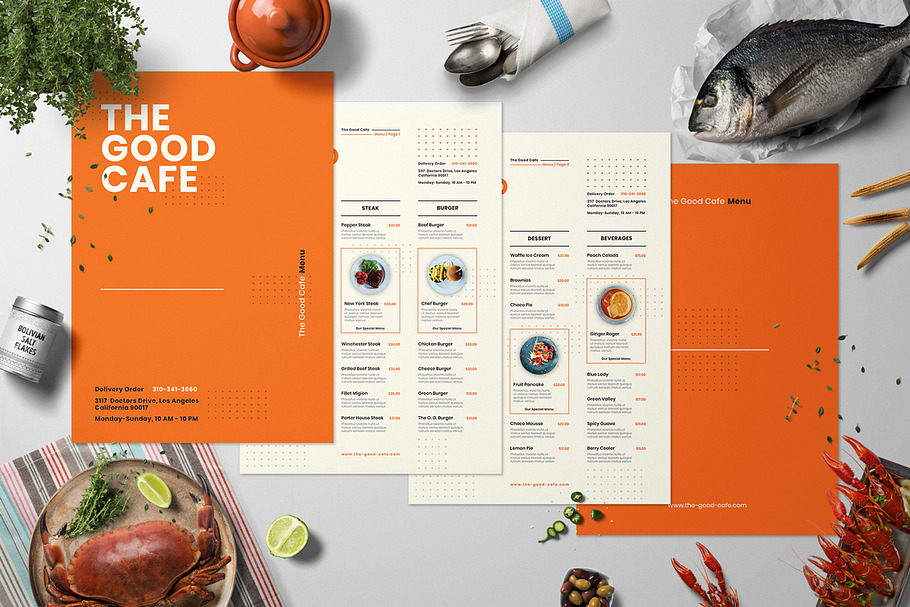 Restaurant Menu Set in Flyer Templates - product preview 8