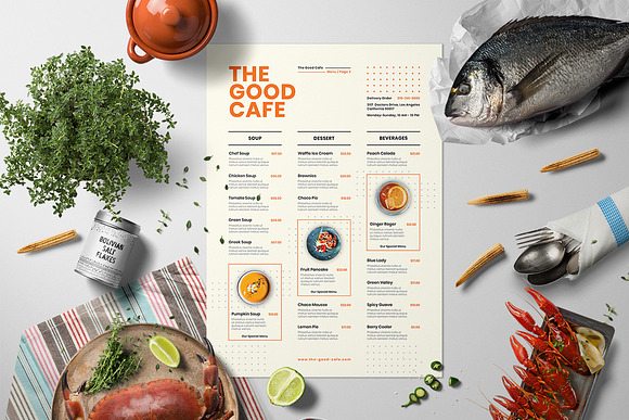 Restaurant Menu Set in Flyer Templates - product preview 3