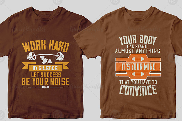 50 Editbale Fitness Tshirt Design in Objects - product preview 2
