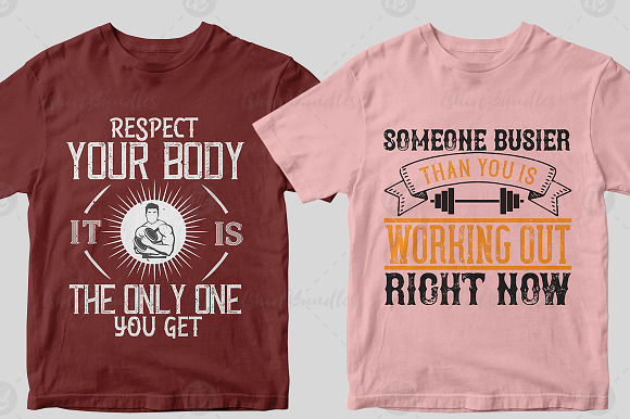 50 Editbale Fitness Tshirt Design in Objects - product preview 14
