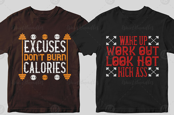 50 Editbale Fitness Tshirt Design in Objects - product preview 21