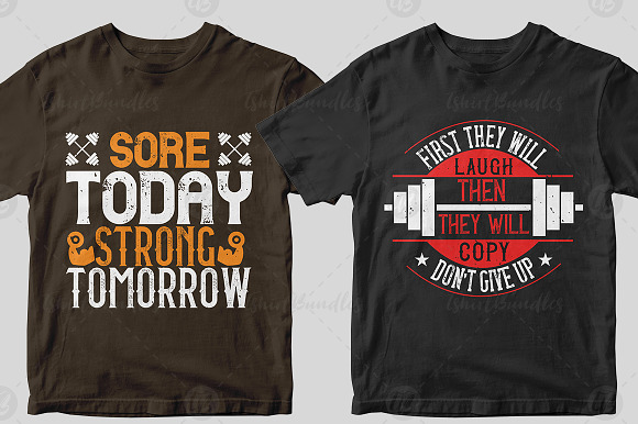 50 Editbale Fitness Tshirt Design in Objects - product preview 23