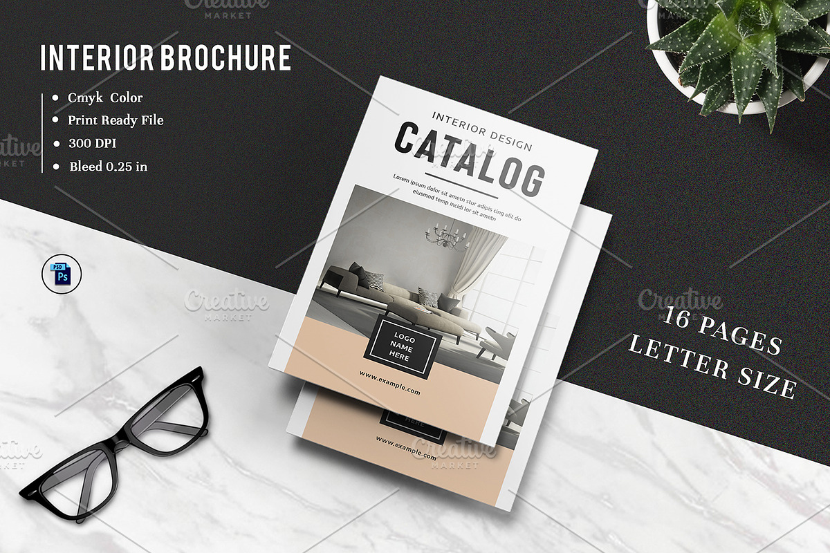 Interior Brochure | Catalog - V955 in Brochure Templates - product preview 8