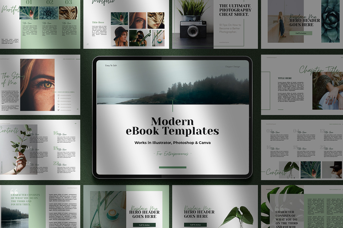 Multipurpouse eBook Templates in Magazine Templates - product preview 8