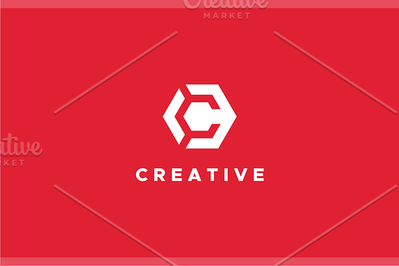 Hexagon C Logo in Logo Templates - product preview 1