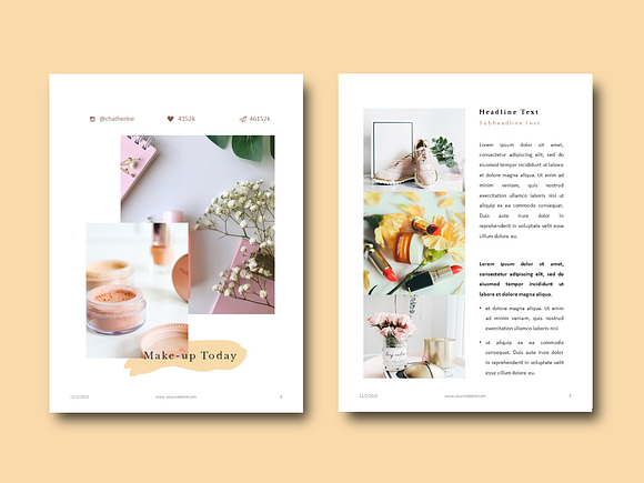 Cosmetic Tips eBook Template Keynote in Brochure Templates - product preview 5