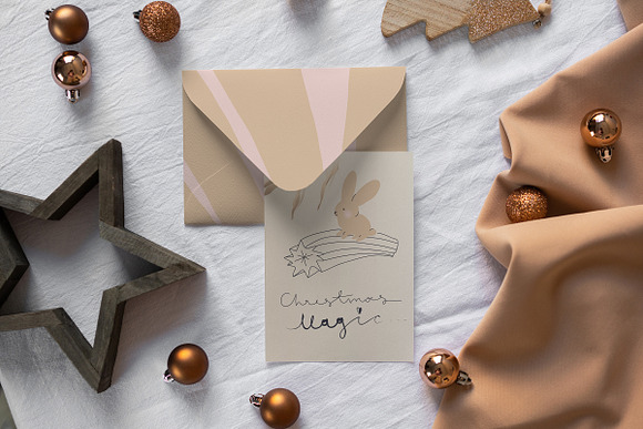 Christmas Postcard Mock-Ups in Print Mockups - product preview 1