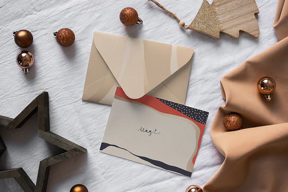 Christmas Postcard Mock-Ups in Print Mockups - product preview 2