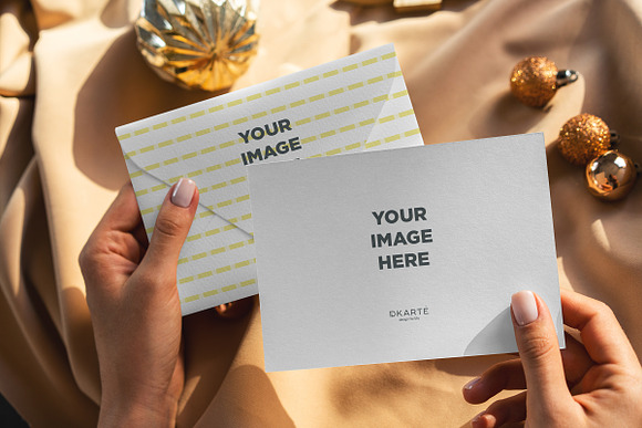 Christmas Postcard Mock-Ups in Print Mockups - product preview 5