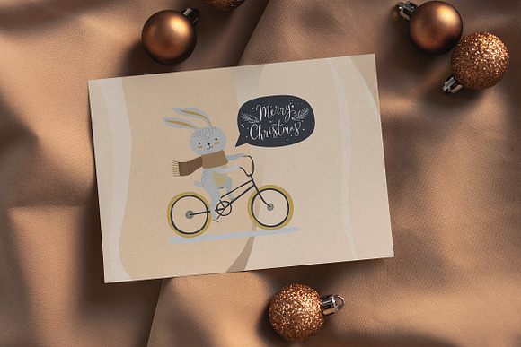 Christmas Postcard Mock-Ups in Print Mockups - product preview 6