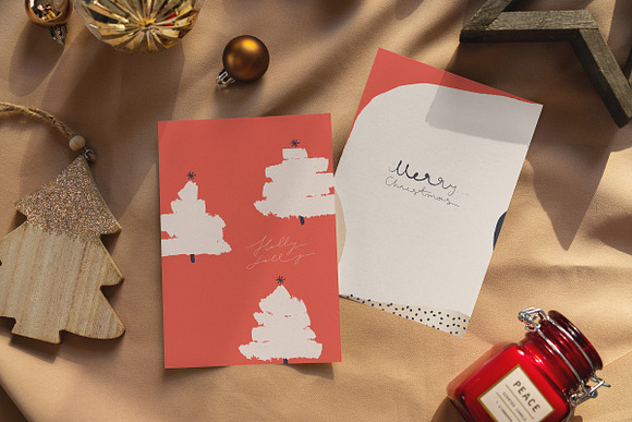 Christmas Postcard Mock-Ups in Print Mockups - product preview 10