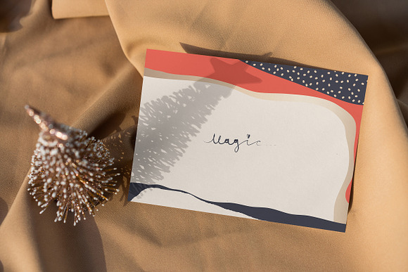 Christmas Postcard Mock-Ups in Print Mockups - product preview 11