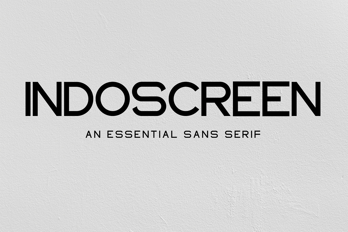 INDOSCREEN in Sans-Serif Fonts - product preview 8