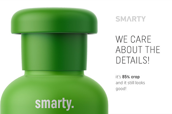 Matt plastic jar mokcup in Product Mockups - product preview 3
