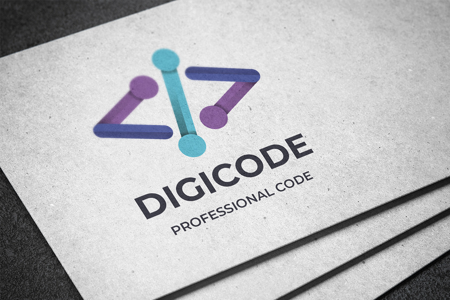Digital Code Logo in Logo Templates - product preview 8