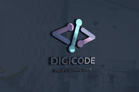 Digital Code Logo in Logo Templates - product preview 1