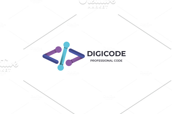 Digital Code Logo in Logo Templates - product preview 4