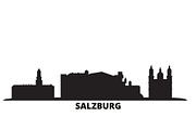 Austria, Salzburg city skyline
