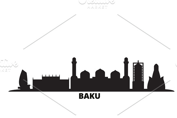 Azerbaijan, Baku city skyline
