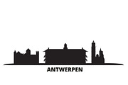 Belgium, Antwerpen city skyline