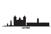 Bolivia , La Paz city skyline